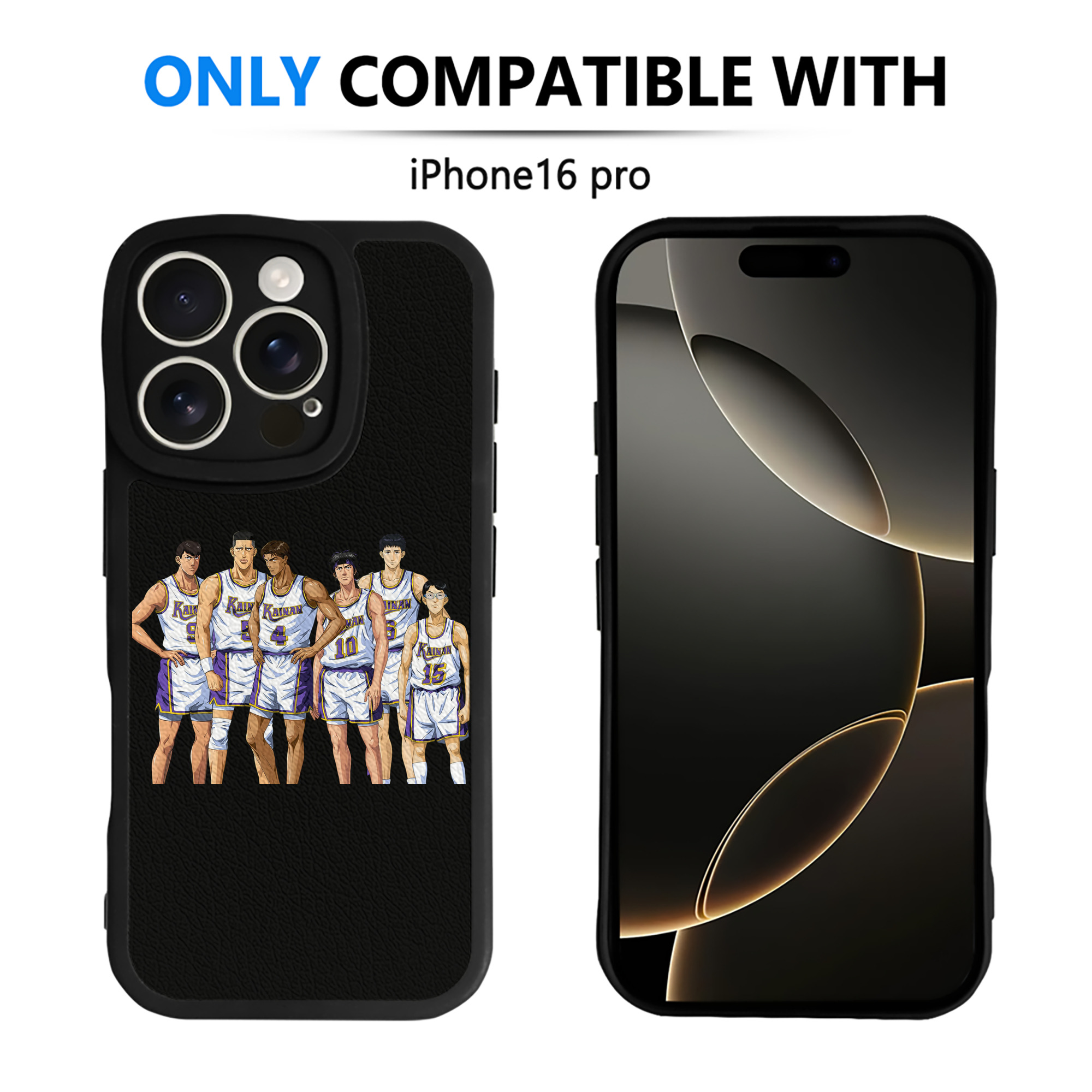 （画像用） SLAM DUNK／スラムダンク 【iPhone 16シリーズ対応】シリコンスマホケース（レザー調） 材質：シリコン